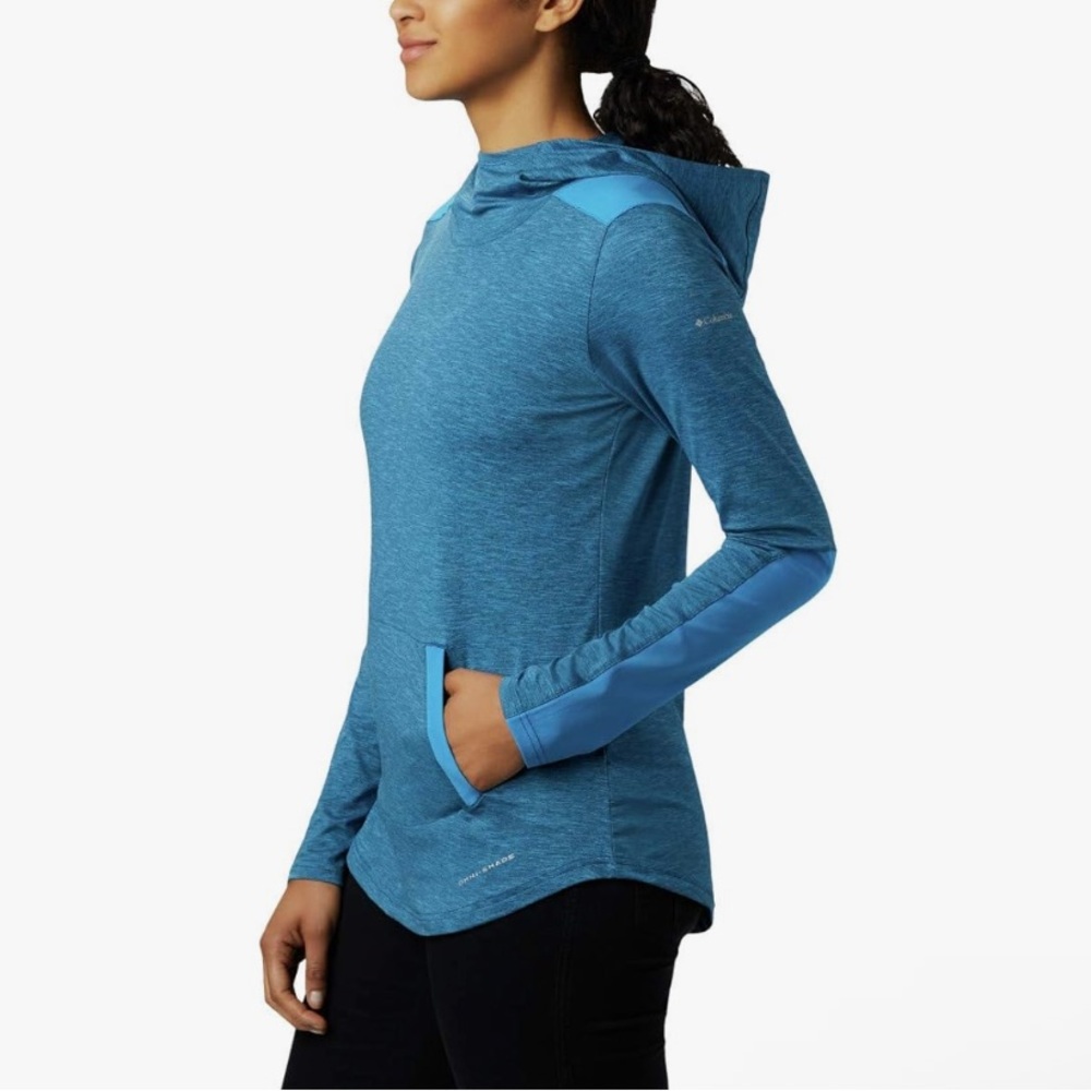 Columbia Sportswear Place Longsleeve Blue Lightweight Hoodie 1X